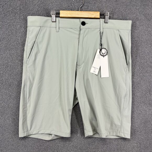 Kenneth Cole Golf Shorts Mens 36 Gray Lightweight Wicking Nylon Stretch UPF 50+ - Picture 1 of 15